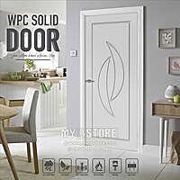 2D Solid WPC Bathroom Door SB2DD1008