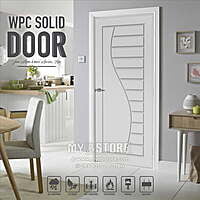 2D Solid WPC Bathroom Door SB2DD1019