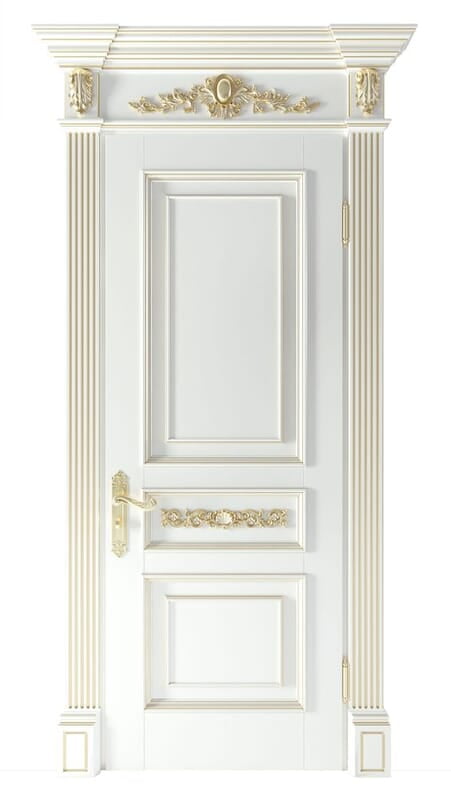 Timeless Luxury: Ornate 3D HDHMR Moulding Door with Gold Deco Paint Timeless Luxury: Ornate 3D HDHMR Moulding Door with Gold Deco Paint