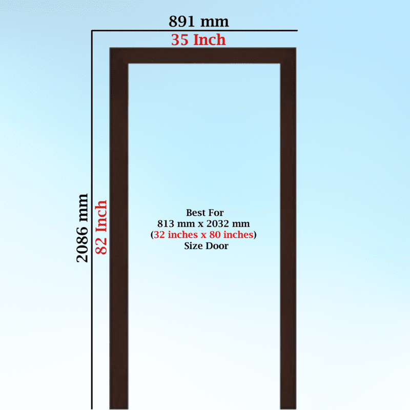 PerfectFit Guest Room Door Frame Solutions (4 X 2.5 Inch) Single Patam / Step / Beam