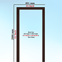 PerfectFit Bathroom Door Frame Solutions (3 X 2 Inch) Single Patam / Step / Beam PerfectFit Bathroom Door Frame Solutions (3 X 2 Inch) Single Patam / Step / Beam