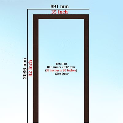 PerfectFit Bathroom Door Frame Solutions (3 X 2 Inch) Single Patam / Step / Beam