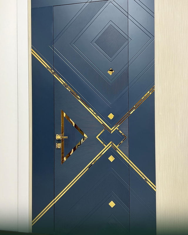 Sleek Elegance: 2D HDHMR Door with Stunning Deco Paint Sleek Elegance: 2D HDHMR Door with Stunning Deco Paint