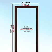 PerfectFit Bedroom Door Frame Solutions (5 X 2.5 Inch) Single Patam / Step / Beam
