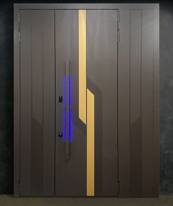 Geometric HDHMR Louvred Door with Deco Paint Geometric HDHMR Louvred Door with Deco Paint
