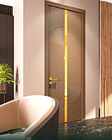 Modern Luxury: 3D HDHMR Door with Elegant Deco Paint Finish Modern Luxury: 3D HDHMR Door with Elegant Deco Paint Finish