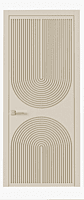 Elegant Arch 3D HDHMR Door with Smooth Beige Finish Elegant Arch 3D HDHMR Door with Smooth Beige Finish