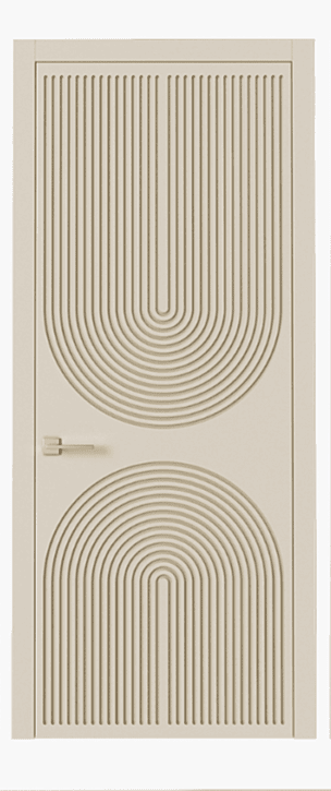 Elegant Arch 3D HDHMR Door with Smooth Beige Finish Elegant Arch 3D HDHMR Door with Smooth Beige Finish