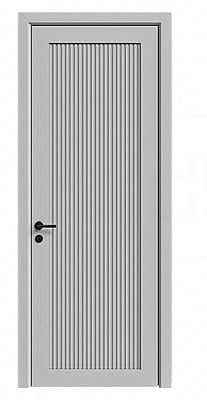 Modern Minimalist 3D HDHMR Door with Ribbed Design