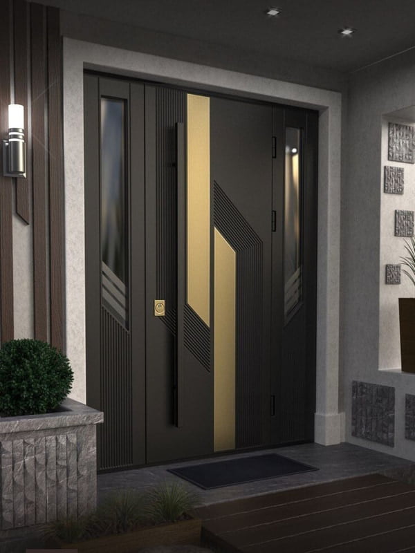 Elegant 2.5D HDHMR Louvred Door with Deco Paint Elegant 2.5D HDHMR Louvred Door with Deco Paint