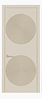 Modern Concentric 2.5D HDHMR Door with Elegant Beige Finish Modern Concentric 2.5D HDHMR Door with Elegant Beige Finish