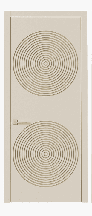 Modern Concentric 2.5D HDHMR Door with Elegant Beige Finish Modern Concentric 2.5D HDHMR Door with Elegant Beige Finish