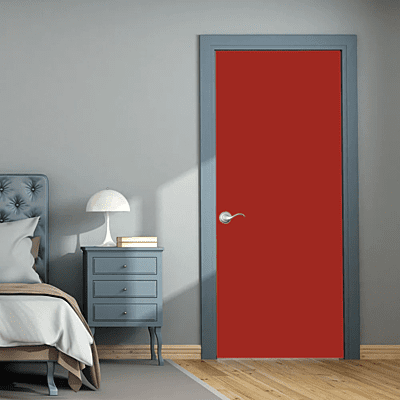 Cardinal Red PRE-LAMINATED HDHMR DOOR