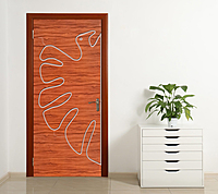 2D Solid WPC Bathroom Door SB2DD1011