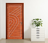 2D Solid WPC Bathroom Door SB2DD1037